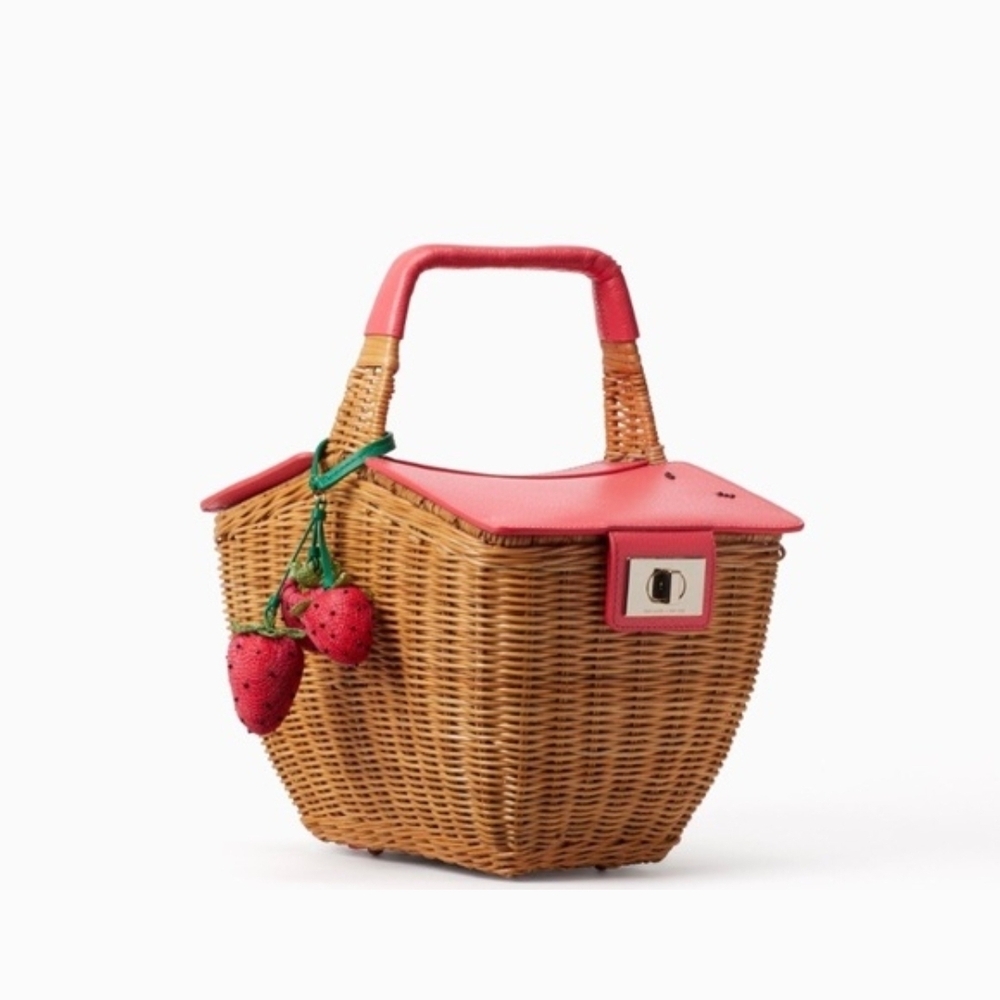 Kate Spade 3D Wicker Picnic Basket Novelty